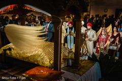 Indian couple getting blessed at ceremony. Indian couple getting blessed at ceremony.