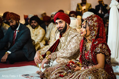 Joyful Indian couple at ceremony capture. Joyful Indian couple at ceremony capture.