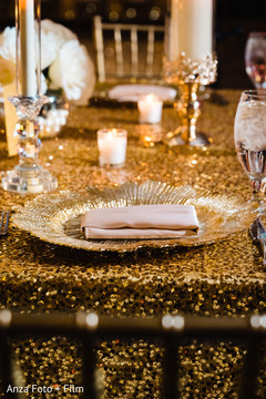 Unique Indian wedding reception table setup. Unique Indian wedding reception table setup.