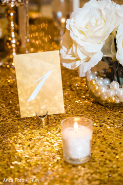 Elegant Indian wedding table number. Elegant Indian wedding table number.