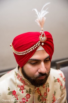 Indian groom wearing the pagri Indian groom wearing the pagri