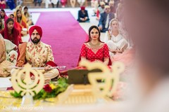 Maharani and Indian groom during the ceremony Maharani and Indian groom during the ceremony