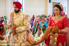 Maharani and groom during the ceremony Maharani and groom during the ceremony