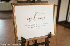Welcome sign from couple Welcome sign from couple
