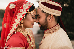 Indian bride and Raja during the photo shoot Indian bride and Raja during the photo shoot