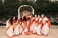 Maharani with Indian bridesmaids Maharani with Indian bridesmaids