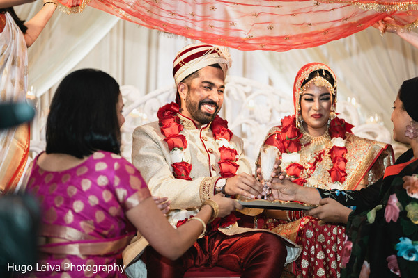 Raja and Maharani during the ceremony