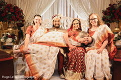 Maharani and Indian groom with special guests Maharani and Indian groom with special guests