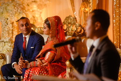 Raja and Maharani listening to the speech Raja and Maharani listening to the speech