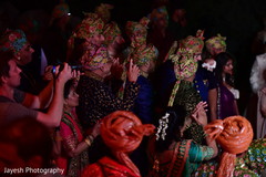 Joyful guests at baraat procession capture. Joyful guests at baraat procession capture.
