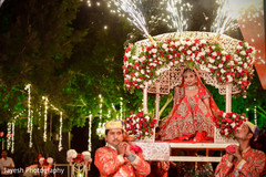 Incredible entrance of Indian bride to ceremony. Incredible entrance of Indian bride to ceremony.