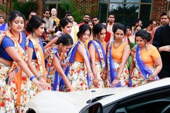 Indian wedding send off. Indian wedding send off.