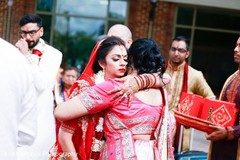 Heartwarming Indian bride scene. Heartwarming Indian bride scene.