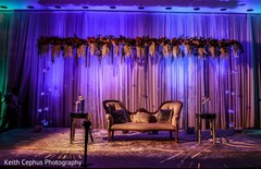 Dreamy Indian wedding reception stage decor. Dreamy Indian wedding reception stage decor.