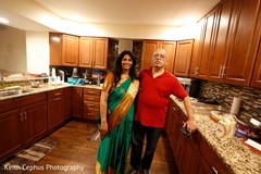 Indian parents capture at mehndi celebration. Indian parents capture at mehndi celebration.