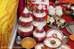 Marvelous Indian pre-wedding ritual items. Marvelous Indian pre-wedding ritual items.