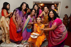 Joyful indian bride at her haldi celebration. Joyful indian bride at her haldi celebration.