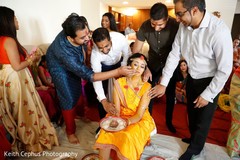 Maharani getting her yellow past at the Gaye Holud. Maharani getting her yellow past at the Gaye Holud.