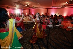 Maharani at her sangeet garba dance. Maharani at her sangeet garba dance.