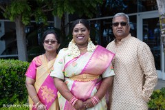 Indian bride posing with relatives. Indian bride posing with relatives.