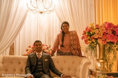 Elegant Indian couple posing for photo shoot. Elegant Indian couple posing for photo shoot.