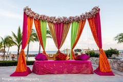Incredible draping decor for sangeet. Incredible draping decor for sangeet.