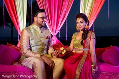 Lovely Indian lovebirds at sangeet photo session. Lovely Indian lovebirds at sangeet photo session.