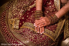Closeup capture of maharani's lehenga embroidery. Closeup capture of maharani's lehenga embroidery.