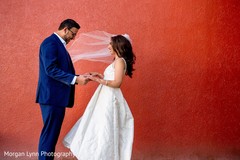 Indian bride and groom tender moment Indian bride and groom tender moment