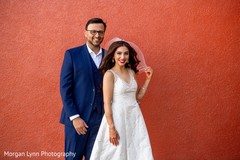 Indian couple meeting for their first look. Indian couple meeting for their first look.