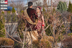 Indian bride and groom romantic first glance. Indian bride and groom romantic first glance.