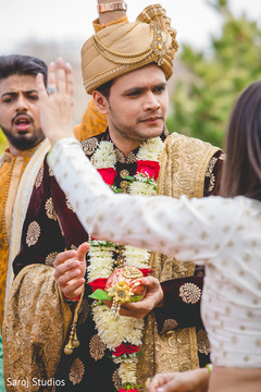 Indian groom during the baraat ritual celebration. Indian groom during the baraat ritual celebration.