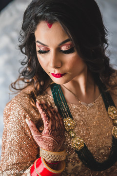 Incredible Indian bride reception look. Incredible Indian bride reception look.