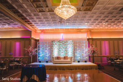 Magnificent Indian wedding reception stage decoration. Magnificent Indian wedding reception stage decoration.