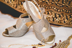 Elegant Indian bridal wedding shoes. Elegant Indian bridal wedding shoes.