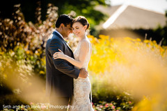 Indian bride and groom tender moment. Indian bride and groom tender moment.