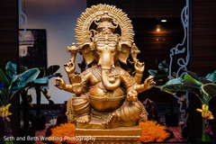 Closeup capture of Ganesha Puja Indian god statue. Closeup capture of Ganesha Puja Indian god statue.