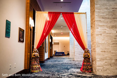 Marvelous Indian wedding ceremony entrance decor. Marvelous Indian wedding ceremony entrance decor.