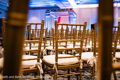 Indian wedding ceremony seats setup. Indian wedding ceremony seats setup.