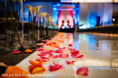 Indian wedding ceremony aisle petals decor. Indian wedding ceremony aisle petals decor.