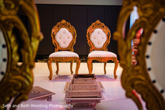 Indian wedding mandap seat setup. Indian wedding mandap seat setup.