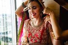 Maharani getting her ceremony veil on. Maharani getting her ceremony veil on.
