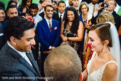 Indian couple at ceremony photo. Indian couple at ceremony photo.