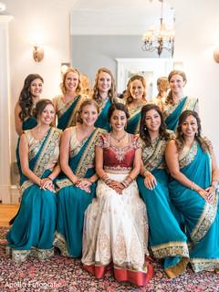 Gorgeous bridesmaids posing for pictures Gorgeous bridesmaids posing for pictures