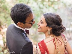 Romantic Indian couple outdoors portrait. Romantic Indian couple outdoors portrait.