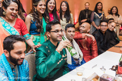 Indian groom with guests Indian groom with guests
