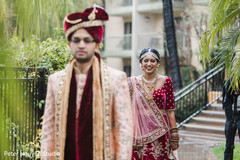 Indian bride and groom about to meet Indian bride and groom about to meet