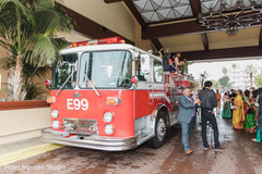 Fire truck outside of the venue Fire truck outside of the venue