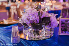 Floral arrangement details of the reception Floral arrangement details of the reception