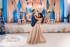 Couple dancing at the reception Couple dancing at the reception